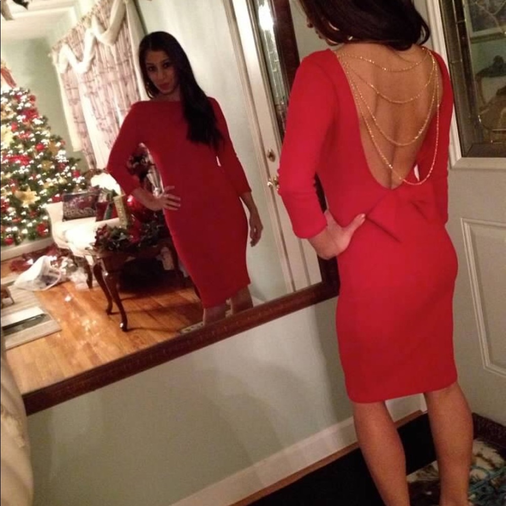 Sexy Back Red Dress